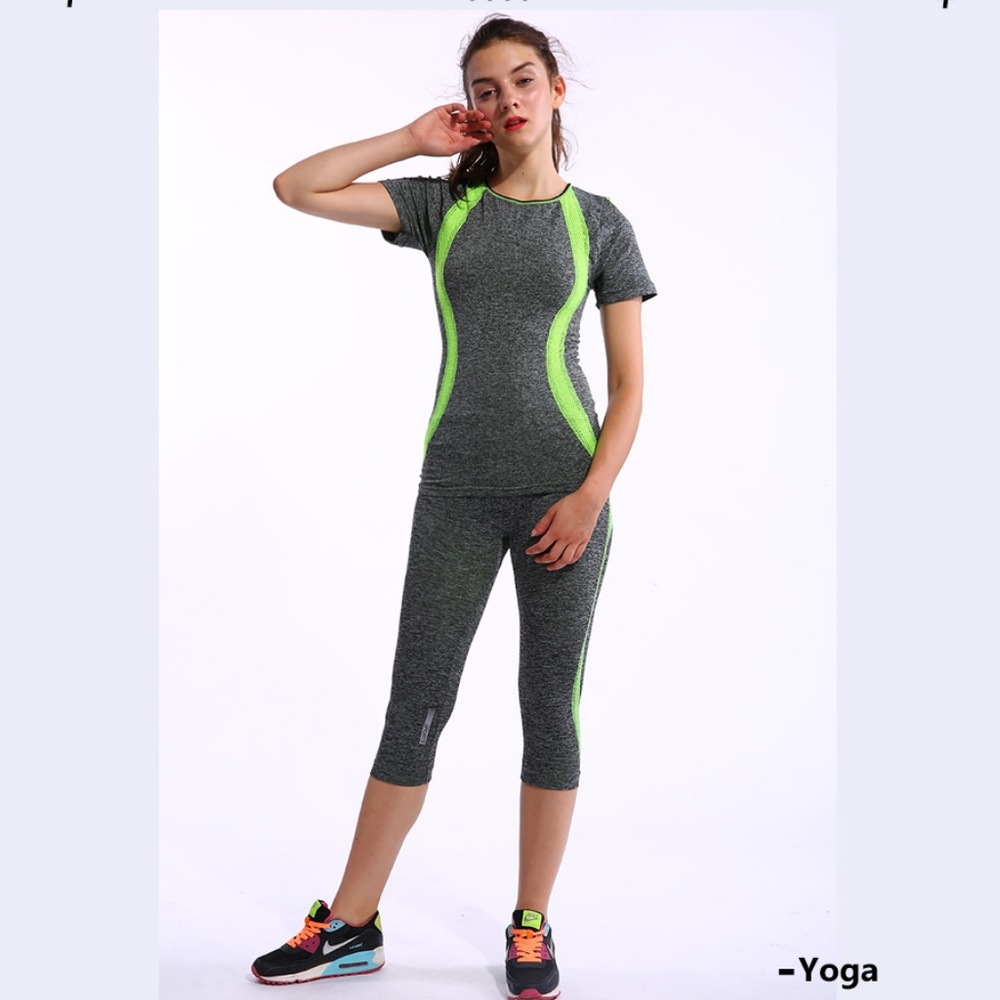 Women's High Elastic Capri Tights 3/4 Length Pants